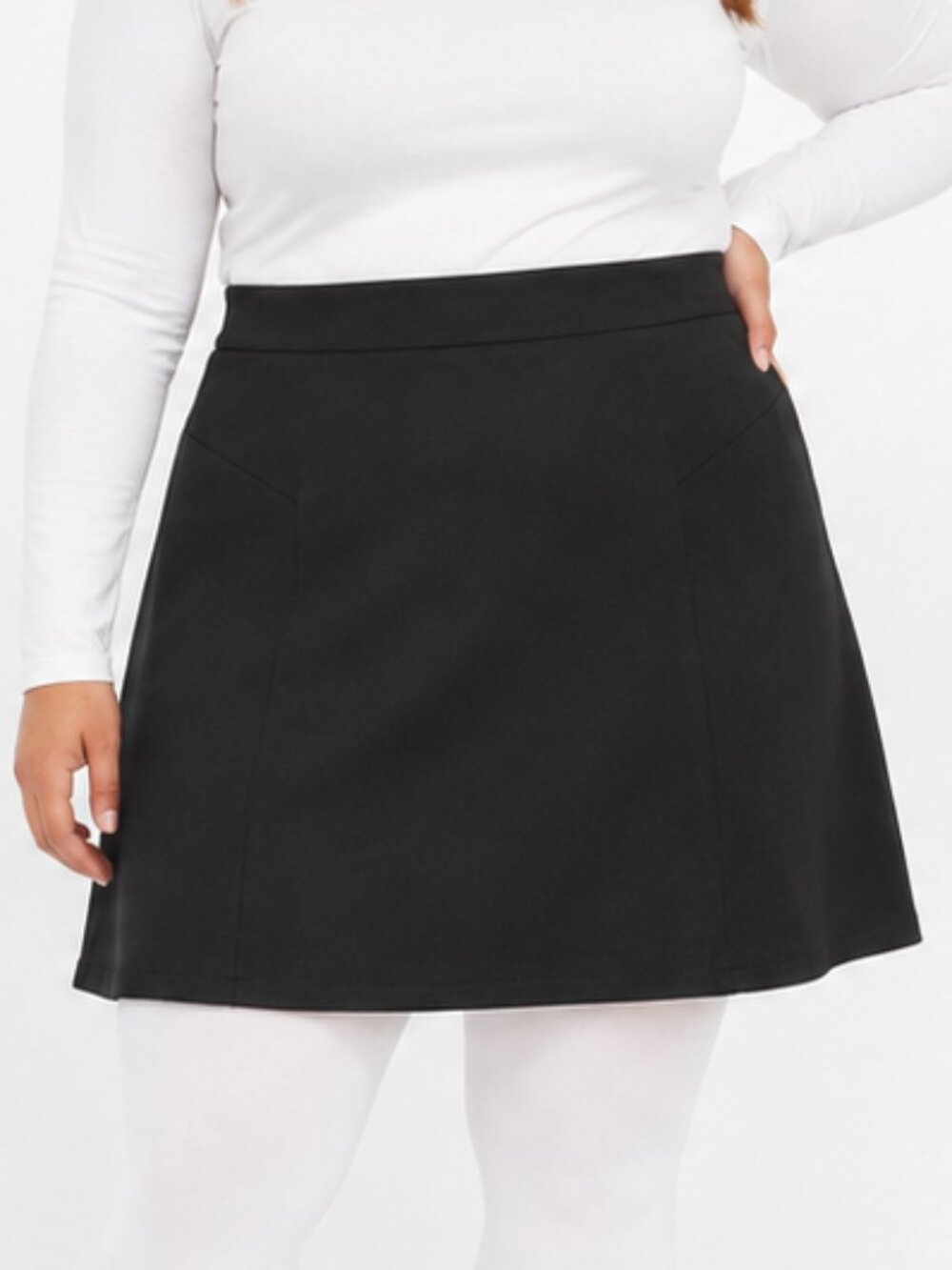 Reitmans Women’s Size 13 Black Skater Skirt A-Line Stretch Fully Lined